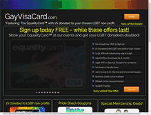 Tablet Screenshot of gayvisacard.com